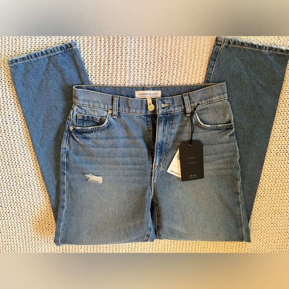 Current/Elliot Boyfriend Deconstructed Jeans Sz 26 Style CE1013CN14 Rainfall - Picture 3 of 7